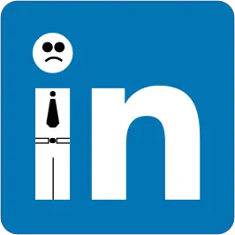 Sad LinkedIn logo