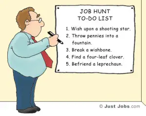job search to do list cartoon