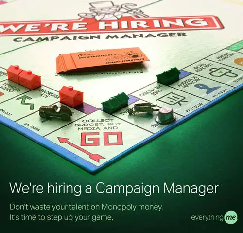 everythingme campaign manager recruitment marketing