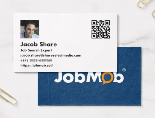 jobmob business card from zazzle