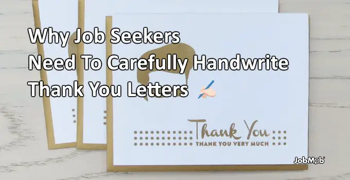 kers Need To Carefully Handwrite Thank You Letters