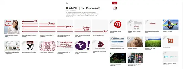 jeanne pinterest resume