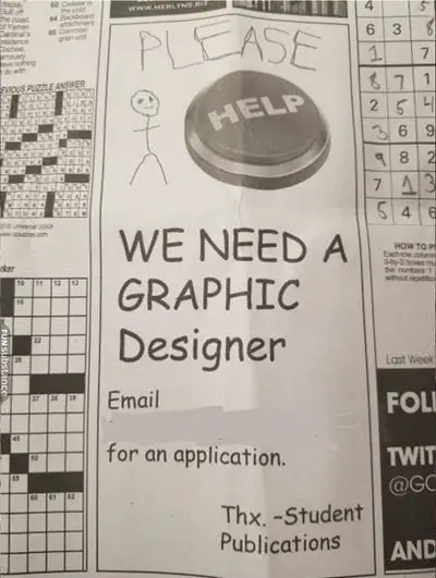 graphic designer funny job ads