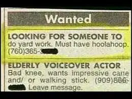 hoolahoop funny job ads