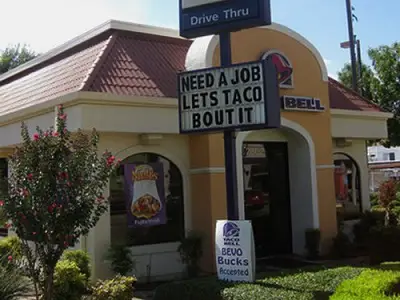 taco bell funny job ads