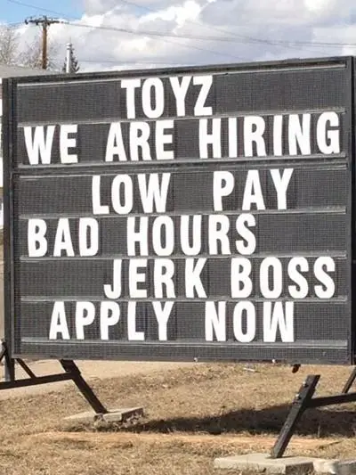 toyz funny job ads