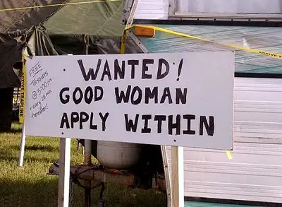wanted good woman funny job ads