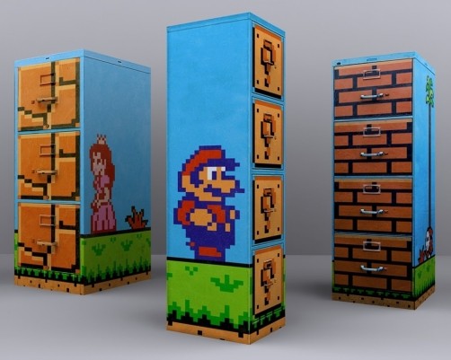 Super Mario file cabinet