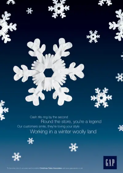 GAP snowflake creative job ad