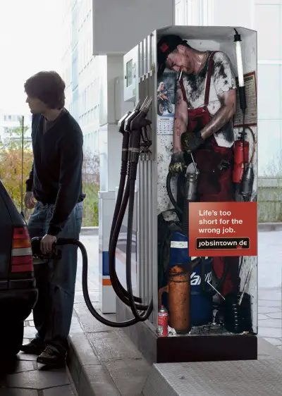 petrol pump creative job ad