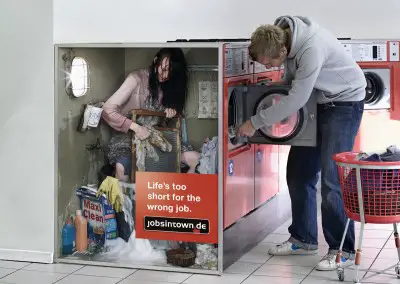 washing machine creative job ad