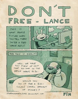 Don't Freelance cartoon
