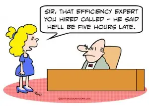 Efficiency expert cartoon