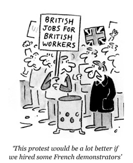 Foreign jobs cartoon