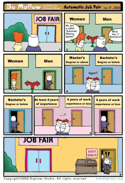 Job fair cartoon