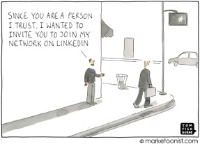 linkedin network cartoon