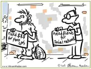 networking job search cartoon