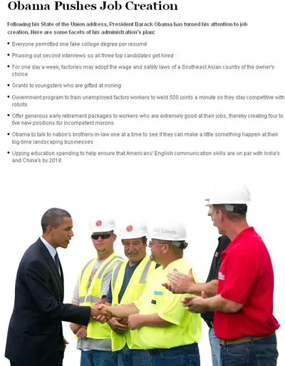 obama pushes job creation