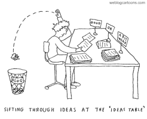 Sifting through ideas