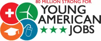 80 Million Strong for Young American Jobs logo