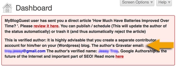 separate contributor account for verified authors