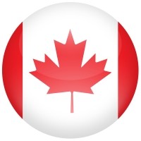 Canadian Flag Button