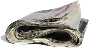 Folded Newspaper