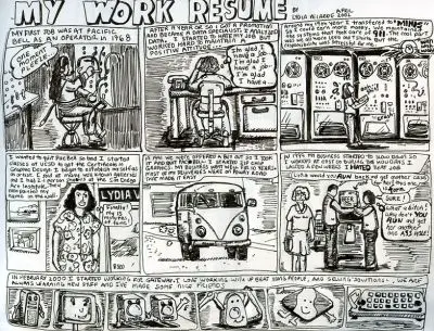 Lydia Velarde cartoon resume