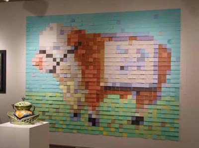 Post it notes deals art