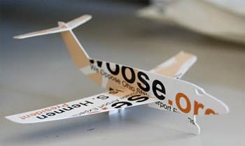 airplane creative business card design