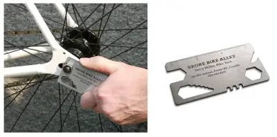 Bike tool business card design