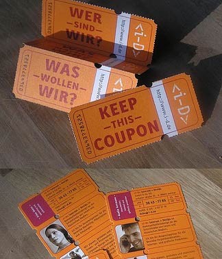 coupon creative business card design