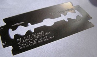 cutting edge creative business card design