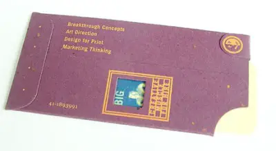 envelope creative business card design