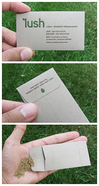 lawn property enhancement creative business card design
