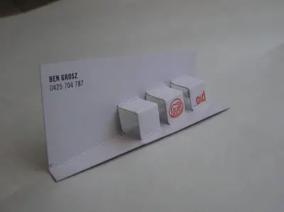 popup creative business card design