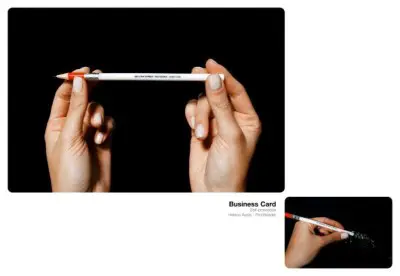 proofreader pencil creative business card design