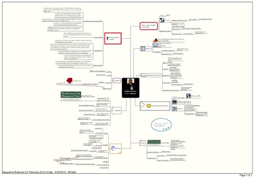 jacqueline bowman cv mindmap