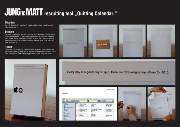 calendar quitting calendar recruitment marketing