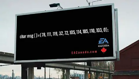 EA Canada billboard job ad