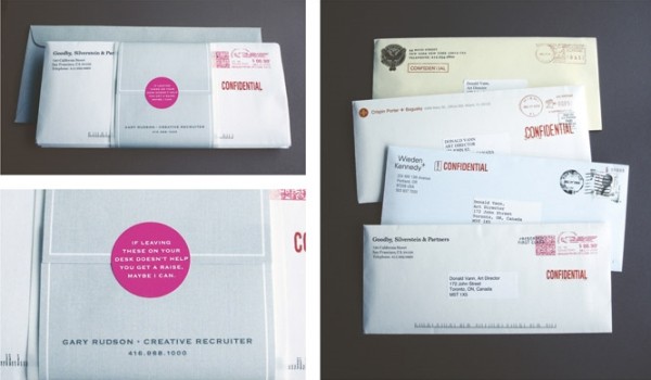 incentive envelopes recruitment marketing