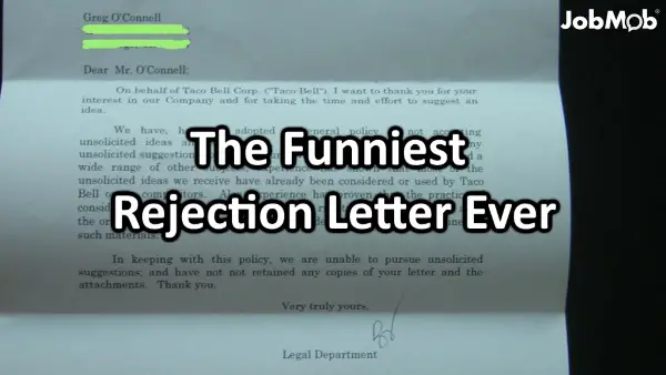 Read more about the article The Funniest Rejection Letter Ever