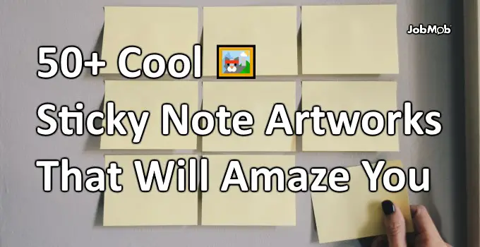 Read more about the article 🖼 50+ Cool Sticky Note Artworks That Will Amaze You