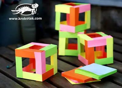 sticky note cubes