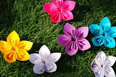 sticky note flowers