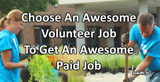 Read more about the article 🤩 Choose An Awesome Volunteer Job To Get An Awesome Paid Job
