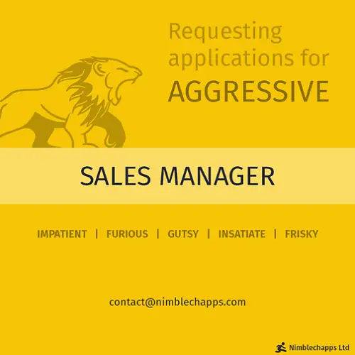 nimblechapps sales manager talent recruitment marketing