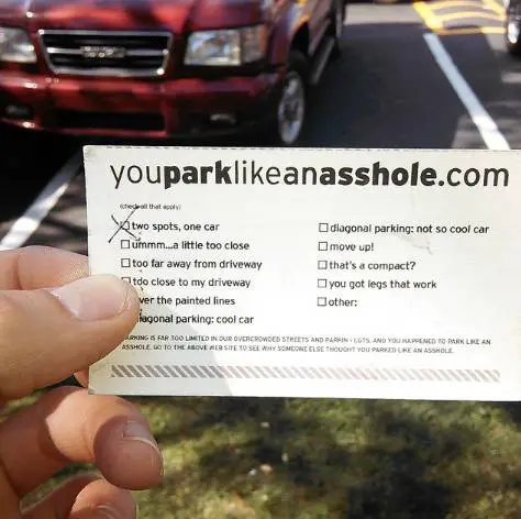 parking business card