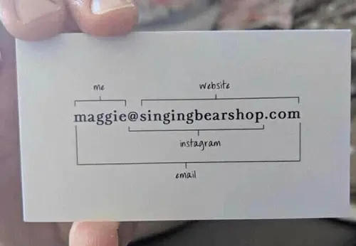 singingbearshop business card
