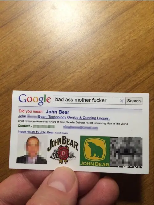 technology genius business card